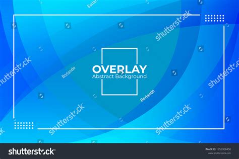 Blue Abstract Background Overlay Shapes Color Stock Vector Royalty