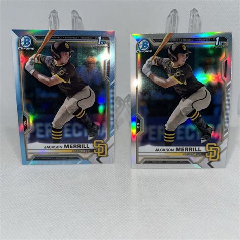 Jackson Merrill Bowman Chrome St Draft Sky Blue Refractor Sp