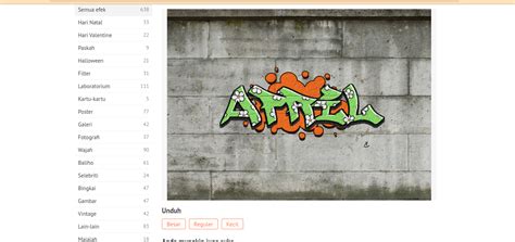 Aplikasi Buat Gambar Grafiti Nama Sendiri