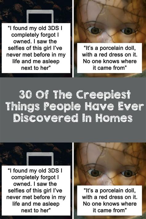 30 Of The Creepiest Things People Have Ever Discovered In Homes Artofit