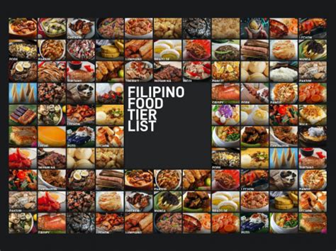 Create A Filipino Food Tier List Tiermaker