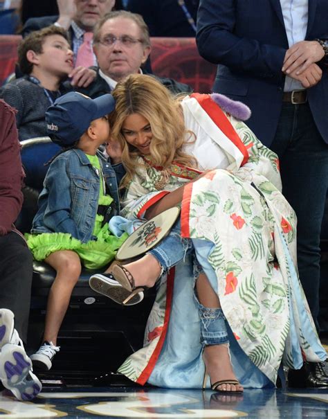 Beyonce With Jay Z And Blue Ivy At Nba All Star Game 2017 Popsugar