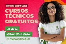 Cedro Oferta Vagas Em Cursos T Cnicos Concomitantes Instituto