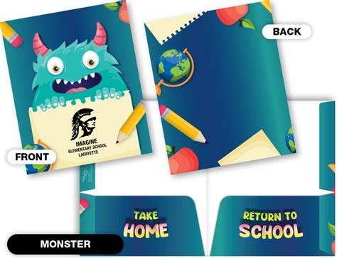 Personalized Folders - School Datebooks