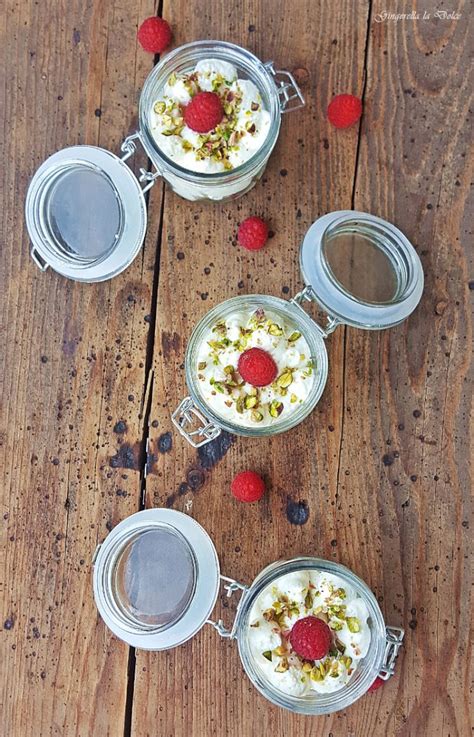 Mousse Allo Yogurt Greco Con Lamponi E Pistacchi Gingerella La Dolce