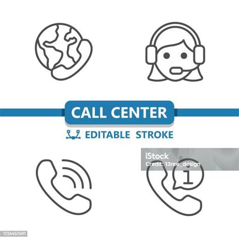 Call Center Icons Customer Support Customer Service Phone Call