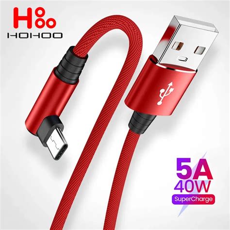 Przew D USB Typu C 90 Stopniowy Do Xiaomi Poco F3 X3 Pro Redmi K60 50