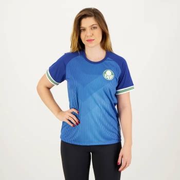 Camisa Palmeiras Goalkeeper UV 50 Feminina Azul FutFanatics