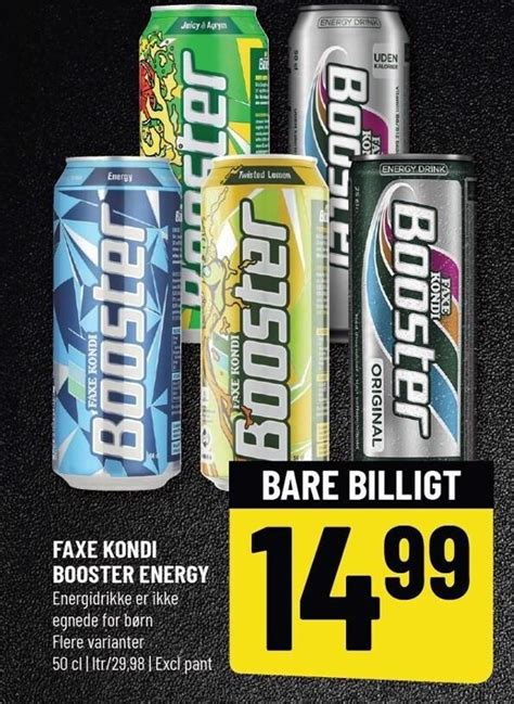 Faxe Kondi Booster Energy Tilbud Hos L Vbjerg