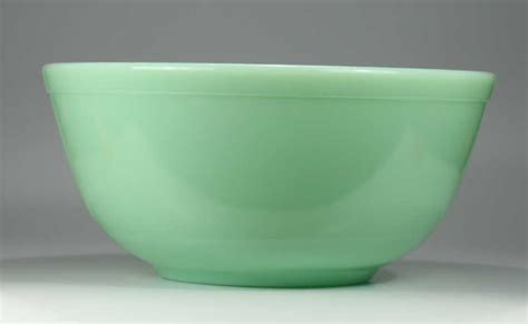 Beautiful Jadeite Green Milk Glass Large 65 Oz Mixing Batter Bowl Mosser Look Antique Price