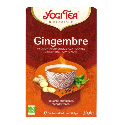 Yogi Tea Gingembre Bio Infusion Ayurv Dique Yogi Tea