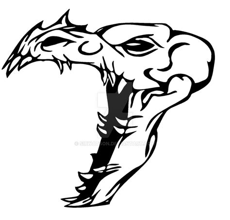 Dragon Skull Drawing at GetDrawings | Free download