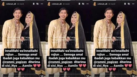 Kabar Duka Kekasih Rohimah Rommi Halley Meninggal Dunia Mantan Istri