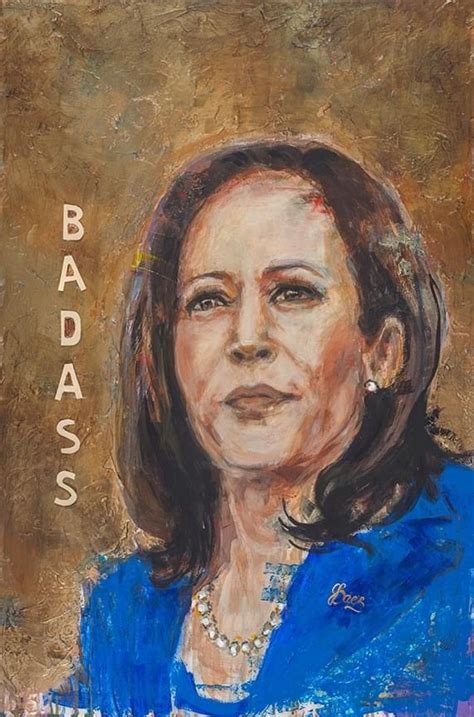 Kamala Harris By Joanbaez Portrait Painting Joan Baez Painting