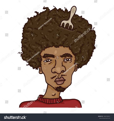 Vector Cartoon Avatar African American Man Stock Vector Royalty Free