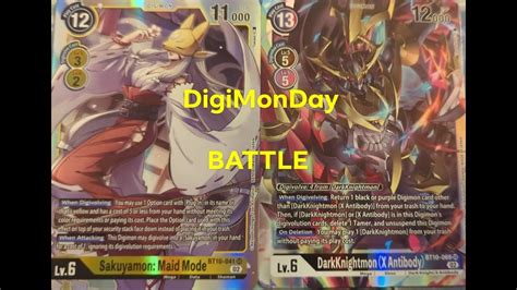 Digimon Day Battle Sakuyamon Mm Vs Darkknightmon X Game Play Youtube