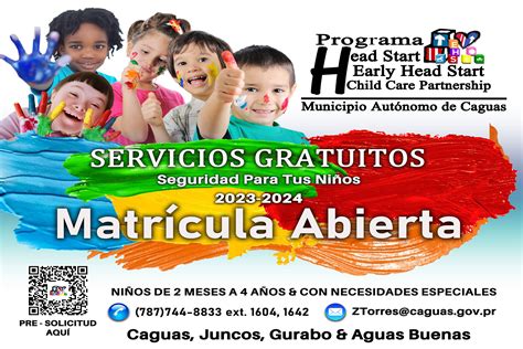 Matrícula Abierta Programa Head Start Early Head Start Municipio