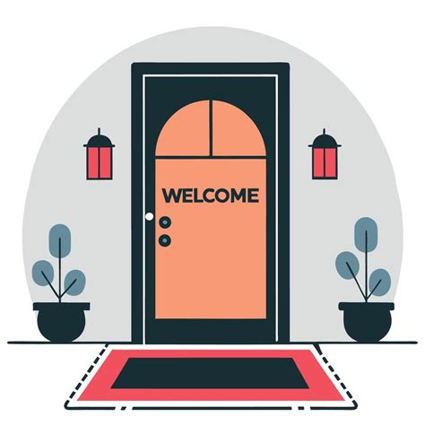 doorstep mat vector art icons  graphics