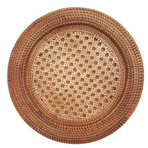 Simple Round Rattan Charger Plate From Vietnam View Rattan Plate