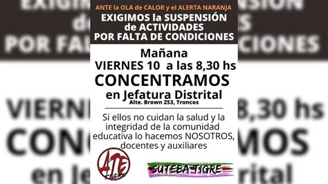 Ajuste En Educaci N Casi Escuelas De Tigre Suspenden Las Clases Por