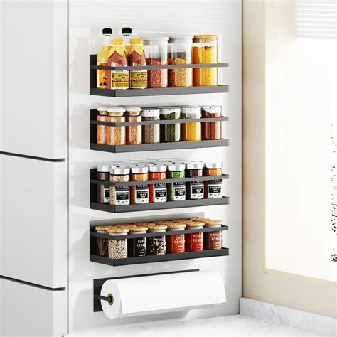 Amazon HuggieGems 2 Pack Magnetic Spice Rack Organizer For