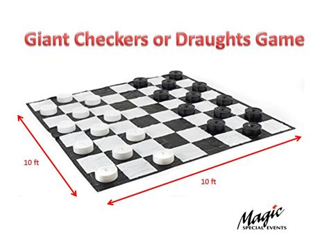 Giant Checkers Board Set Magic Special Events Event Rentals Near Me