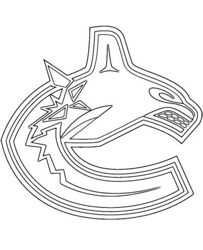 Herb Vancouver Canucksi Kolorowanka Nhl E Kolorowanki Eu