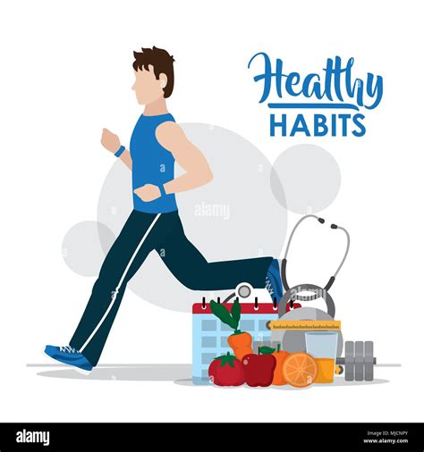 Healthy Habits Lifestyle Stock Vector Image And Art Alamy