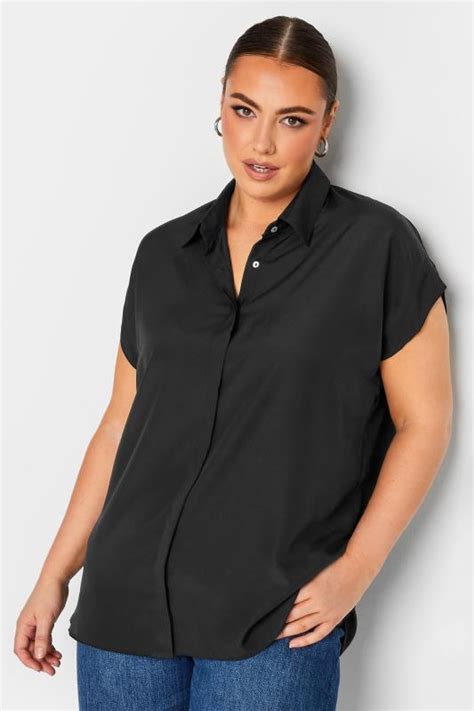 Yours Plus Size Black Short Sleeve Shirt Yours Clothing