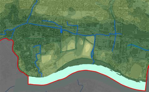 Barking Riverside Topographic Map Barking And Dagenham