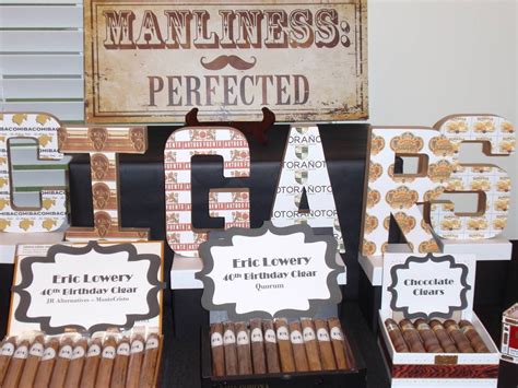 Cigar Party Man Style Cigar Birthday Party Cigar Party Theme 50th Birthday Party Ideas For Men