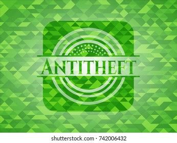 Offense Green Emblem Mosaic Background Vector Stock Vector Royalty