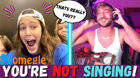 She Tried To Expose My Fake Singing Crazy Omegle Reactions Youtube