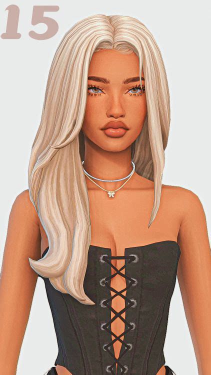 Straight Hair Maxis Match Edition Part 3 In 2024 Sims 4 Curly