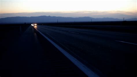 On Side Of Desert Highway At Night Stock Footage SBV-301082567 ...