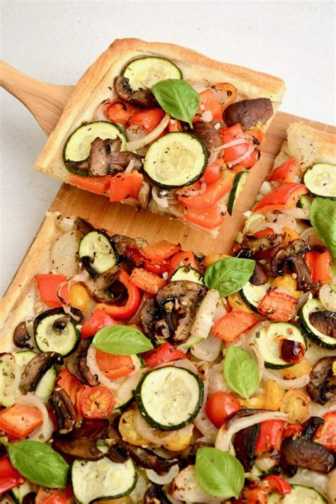 Puff Pastry Vegetable Tart Vegan On Board