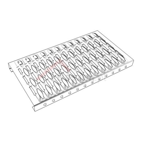 Ława kominiarska MDM stalowa 0 4m 3 0m szerokość 250mm ocynk eDaszek pl