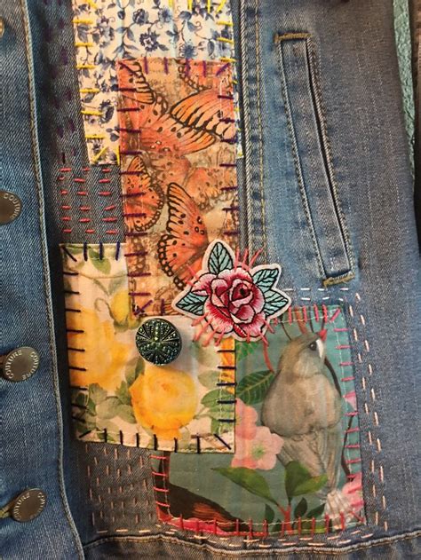 Commande Personnalis E Veste Pour Femme Veste En Jean Patchwork