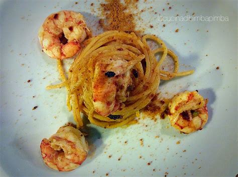 La Cucina Di Bimba Pimba Ricetta Dei Nidi Di Spaghetti Con Gamberi E