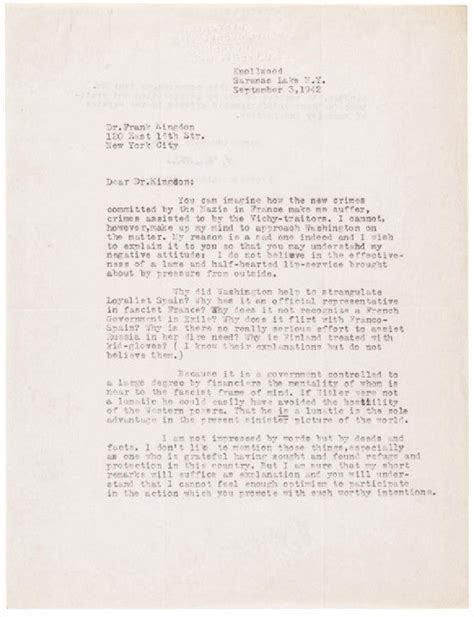 Albert Einstein Ww2 Letter Could Hit 60000