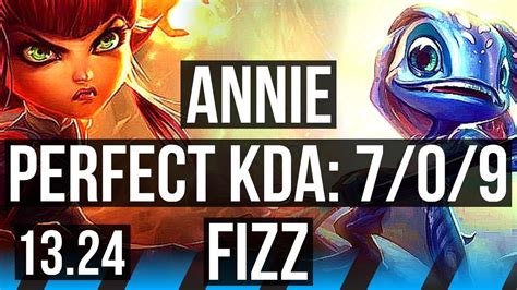 Annie Vs Fizz Mid Winrate Godlike Br Master