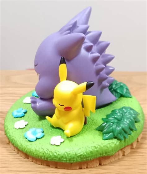 ポケットモンスター くつろぎタイム ピカチュウ＆ゲンガー フィギュア 約11cm 展示品 送料￥510 非売品 マスコット リアルポケット