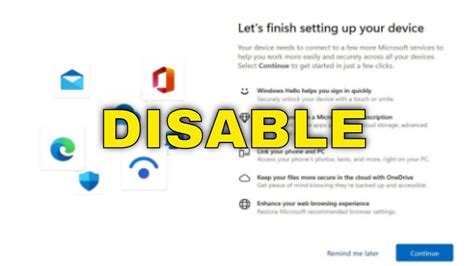 How To Disable Lets Finish Setting Up Your Device Screen In Windows