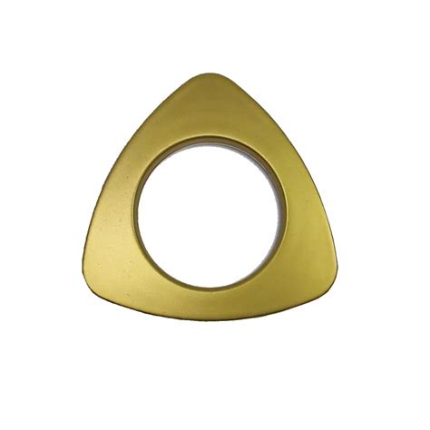 10 Plastic Triangle Grommets Matte Brass Rowley Rowley