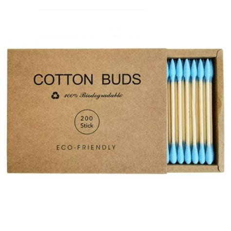 200pcsset Bamboo Cotton Swabs Wooden Cotton Buds Eco Friendly Cotton