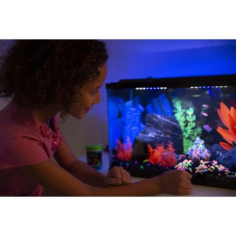 Glofish Aquarium Gravel Fish Tank Gravel Black With Fluorescent