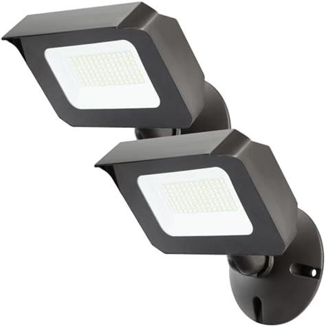 2Pack Dusk To Dawn 60W Outdoor LED Flood Light With 1 2 Knuckle Mount