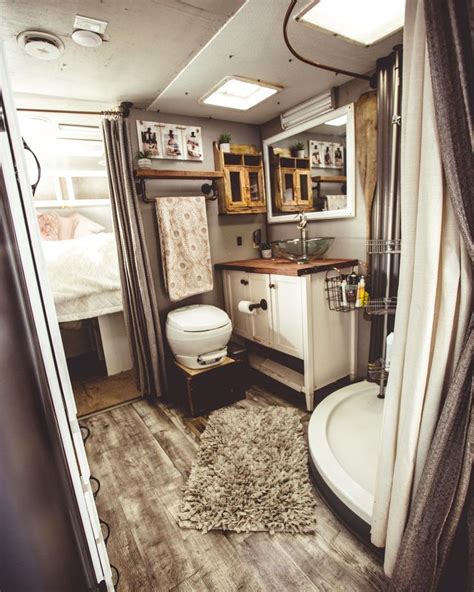 Jaw Dropping Rv Bathroom Renovations The Motorized Home Rv