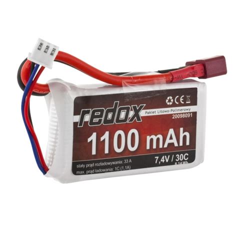 Pakiet Akumulator Redox LiPo 7 4V 1100mAh 30c