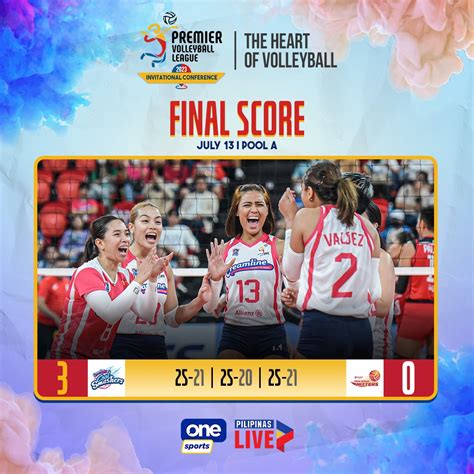 One Sports On Twitter Creamline Asserts Its Mastery Over PLDT And The